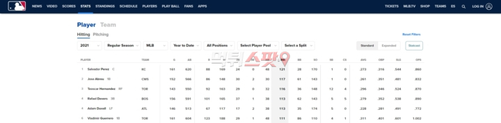 MLB 닷컴 이미지