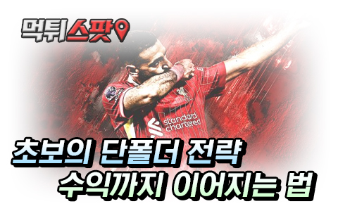 스포츠토토 축구 초보 단폴더 수익